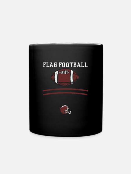 Flag Football - Football - Tasse einfarbig - Schwarz