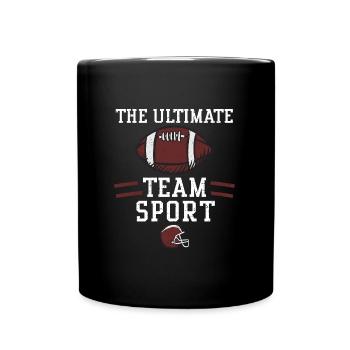 Le sport d’équipe ultime - Football - Mug uni - noir - Devant