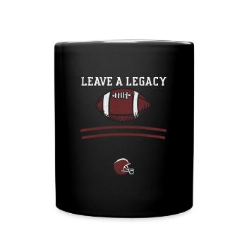 Laisser un héritage - Football - Mug uni - noir - Devant