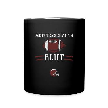Meisterschafts Blut - Football - Tasse einfarbig - Schwarz - Vorne