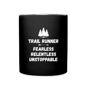 Coureur de trail - Intrépide. Implacable. Imparable. - Mug uni - noir - Devant