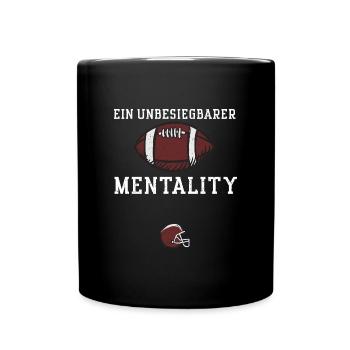 Ein unbesiegbarer Mentality - Tasse einfarbig - Schwarz - Vorne