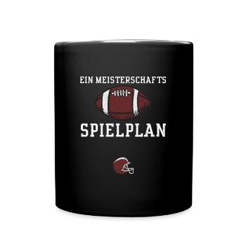 Ein Meisterschafts Spielplan - Tasse einfarbig - Schwarz - Vorne