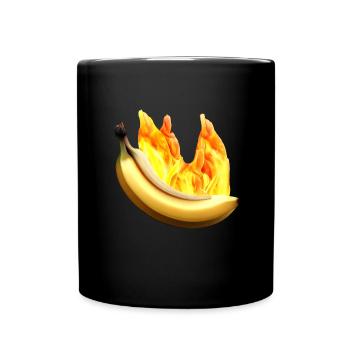Burning banana - Full Colour Mug - black - Front