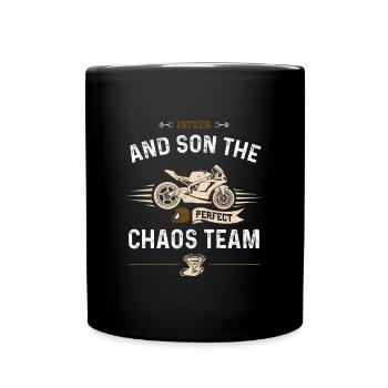 Father And Son The Perfect Chaos... - Full Colour Mug - black - Front