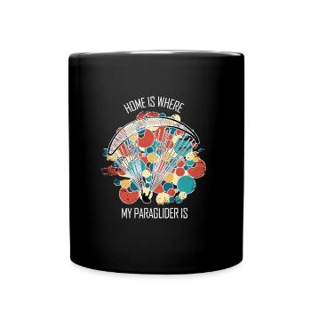 Parapente Gleitschirm Paragleiter Parapente - Mug uni - noir - Devant