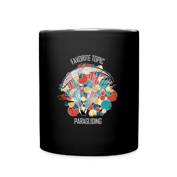 Paragliding Gleitschirm Paragleiter Paraglider - Full Colour Mug - black - Front