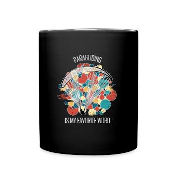 Parapente Gleitschirm Paragleiter Parapente - Mug uni - noir - Devant