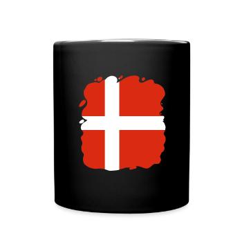 Denmark Flag Scandinavia Danish Flag Travel - Full Colour Mug - black - Front
