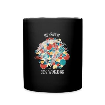 Parapente Gleitschirm Paragleiter Parapente - Mug uni - noir - Devant