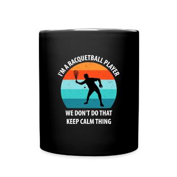 Racqueetball - Full Colour Mug - black - Front