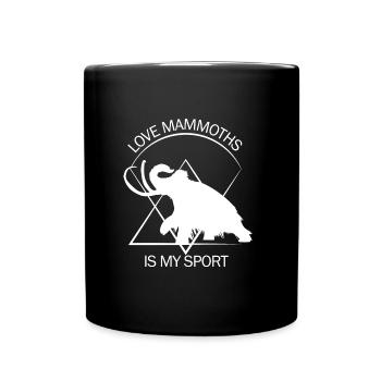 Drôle de mammouth âge de pierre âge glaciaire conception préhistorique - Mug uni - noir - Devant