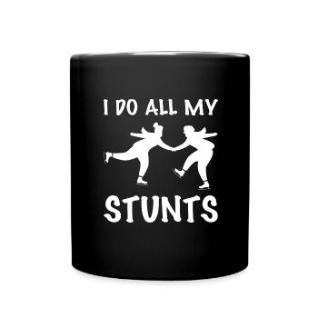 Patinage sur glace Patinage sur glace Patinage sur glace - Mug uni - noir - Devant