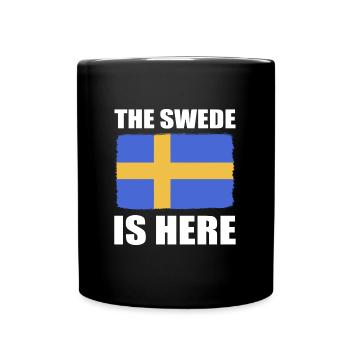 Suède Suédois - Mug uni - noir - Devant