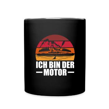 Wassersport Kanu Kajakfahren Geschenk Kajakfahrer - Tasse einfarbig - Schwarz - Vorne