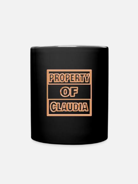 Claudia - Mug uni - noir