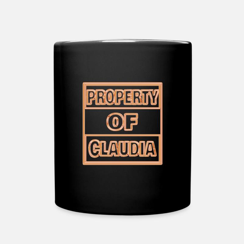 Claudia - Mug uni - noir