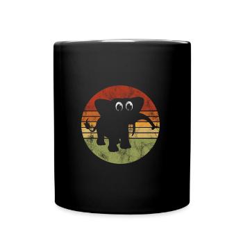 Eléphant éléphant pour enfants - Mug uni - noir - Devant