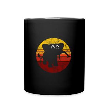 Eléphant éléphant pour enfants - Mug uni - noir - Devant