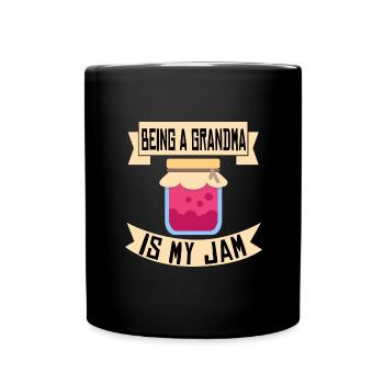 Grandmother Mother's Day Being A Grandma Is My Jam - Full Colour Mug - black - Front
