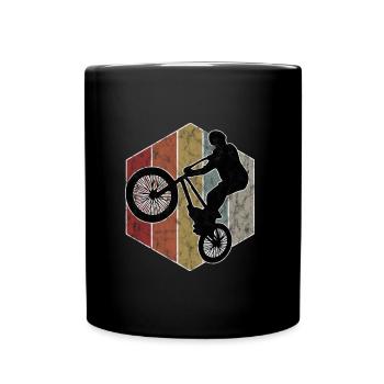 BMX Bike Bike Retro Gift Bicycle Motocross - Full Colour Mug - black - Front