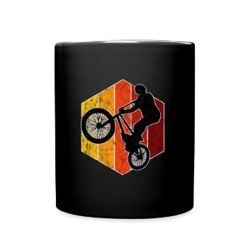 BMX Bike Bike Retro Gift Bicycle Motocross - Full Colour Mug - black - Front