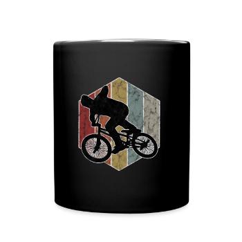 BMX Bike Bike Retro Gift Bicycle Motocross - Full Colour Mug - black - Front