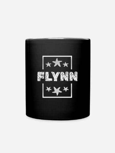 Vorname Flynn - Tasse einfarbig - Schwarz