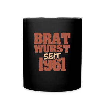 Barbecue 1961 - Tasse einfarbig - Schwarz - Vorne