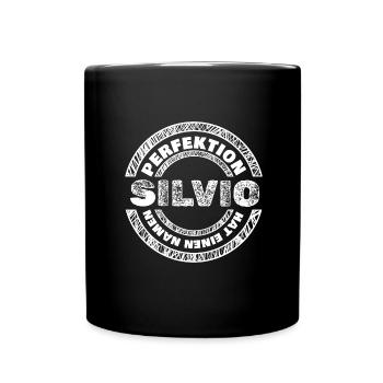 Perfektion Silvio - Tasse einfarbig - Schwarz - Vorne