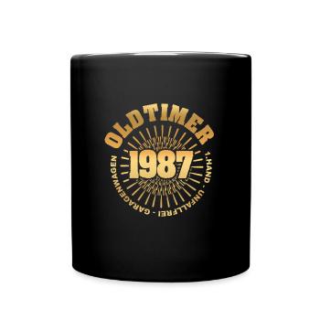 Spruch 1987 - Tasse einfarbig - Schwarz - Vorne