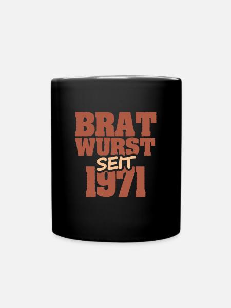 Grillen 1971 - Tasse einfarbig - Schwarz