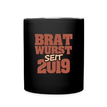 Jahr 2019 - Tasse einfarbig - Schwarz - Vorne