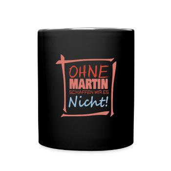 Vorname Martin - Tasse einfarbig - Schwarz - Vorne