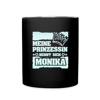 Prinzessin Monika - Tasse einfarbig - Schwarz - Vorne