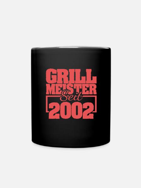 Grillen 2002 - Tasse einfarbig - Schwarz
