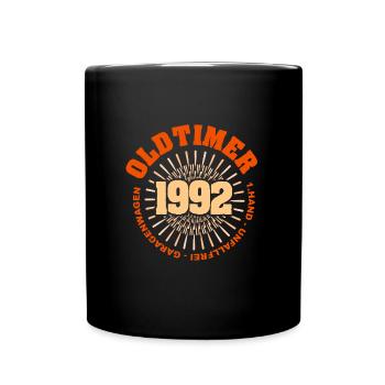 Spruch 1992 - Tasse einfarbig - Schwarz - Vorne