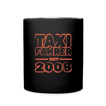 Jahr 2008 - Tasse einfarbig - Schwarz - Vorne