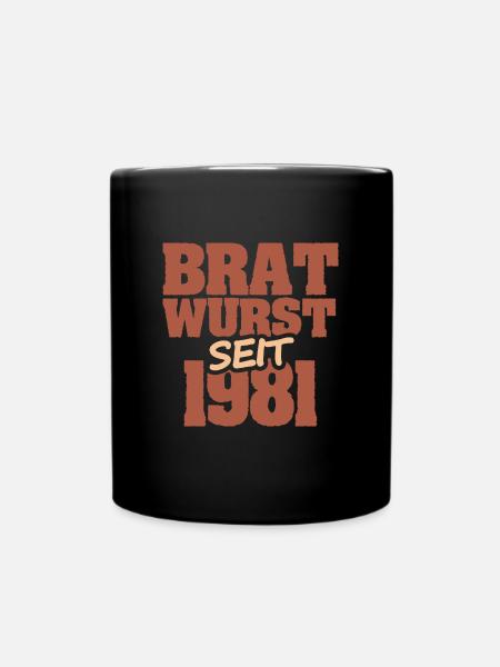 Barbecue 1981 - Tasse einfarbig - Schwarz