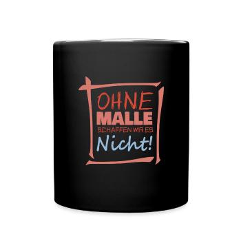 Geschenk für nicht - Tasse einfarbig - Schwarz - Vorne
