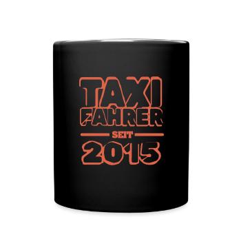 Taxifahrer 2015 - Tasse einfarbig - Schwarz - Vorne