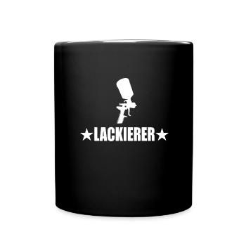 Lackierer - Tasse einfarbig - Schwarz - Vorne