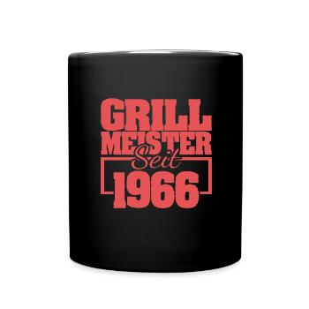 Grillen 1966 - Tasse einfarbig - Schwarz - Vorne