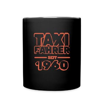 Taxifahrer 1960 - Tasse einfarbig - Schwarz - Vorne