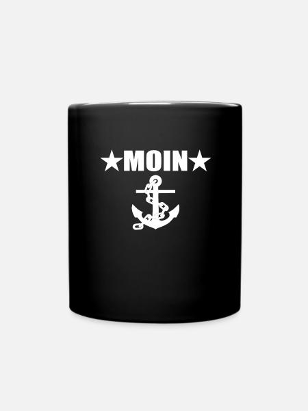Moin - Tasse einfarbig - Schwarz