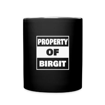Birgit comme prénom - Mug uni - noir - Devant