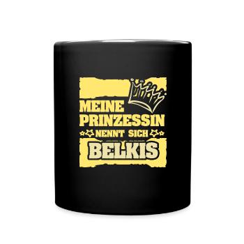 Nom de la fille Belkis - Mug uni - noir - Devant