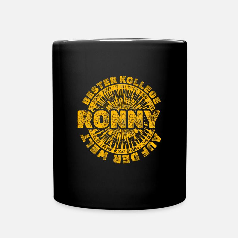 Arbeit Ronny - Tasse einfarbig - Schwarz
