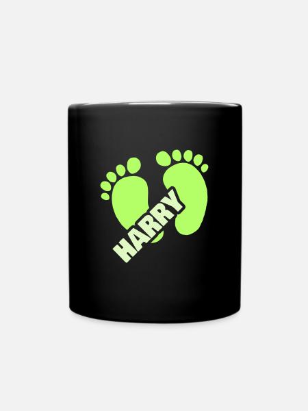 Geburt Harry - Tasse einfarbig - Schwarz