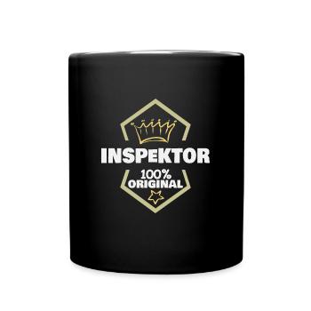 Geschenk für Inspektor - Tasse einfarbig - Schwarz - Vorne